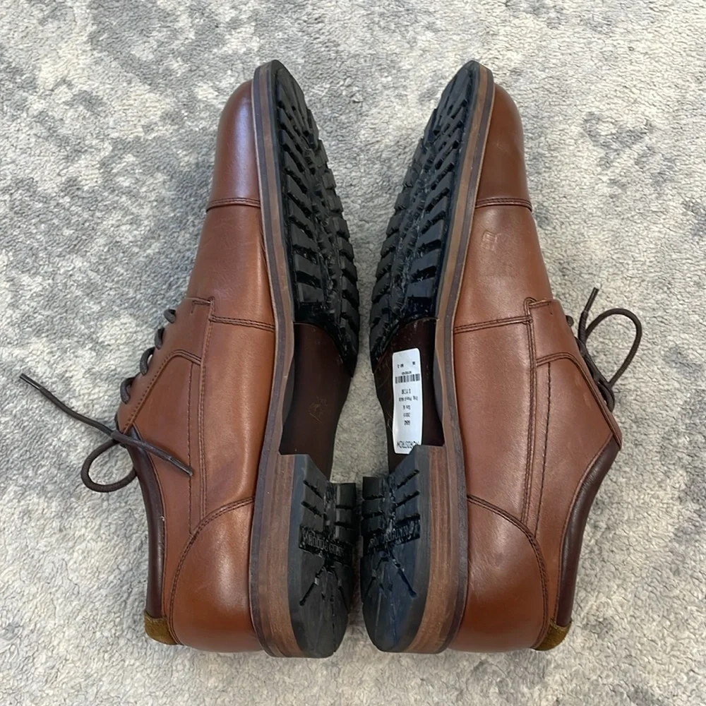 Rodd & Gunn Darfield Derby Shoe Amaretto Brown Lace Up Leather Sz 46